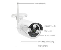 MISECU 8CH NVR 3MP CCTV bezprzewodowy System nagrywania dźwięku na zewnątrz wodoodporny P2P bezpieczeństwa Wifi Ai zestaw kamerowy wideo zestaw do nadzorowania 6